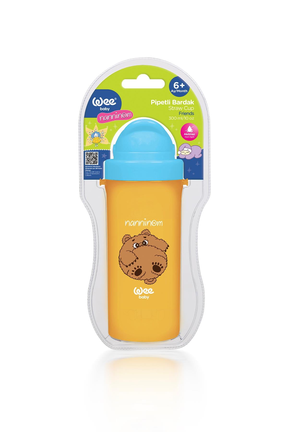 Wee Baby Nanninom Pipetli Bardak 300 ml Turuncu