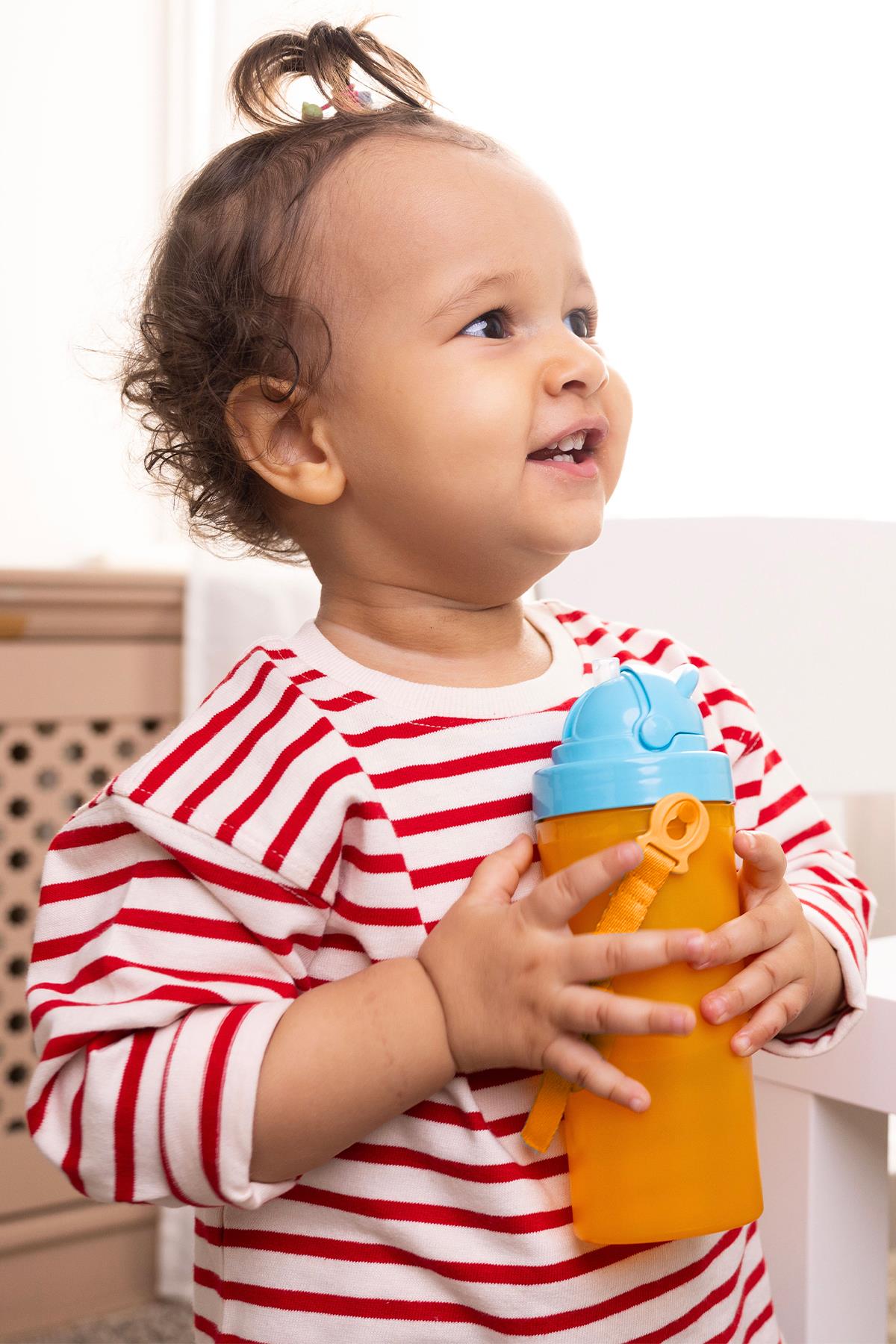 Wee Baby Nanninom Pipetli Bardak 300 ml Turuncu