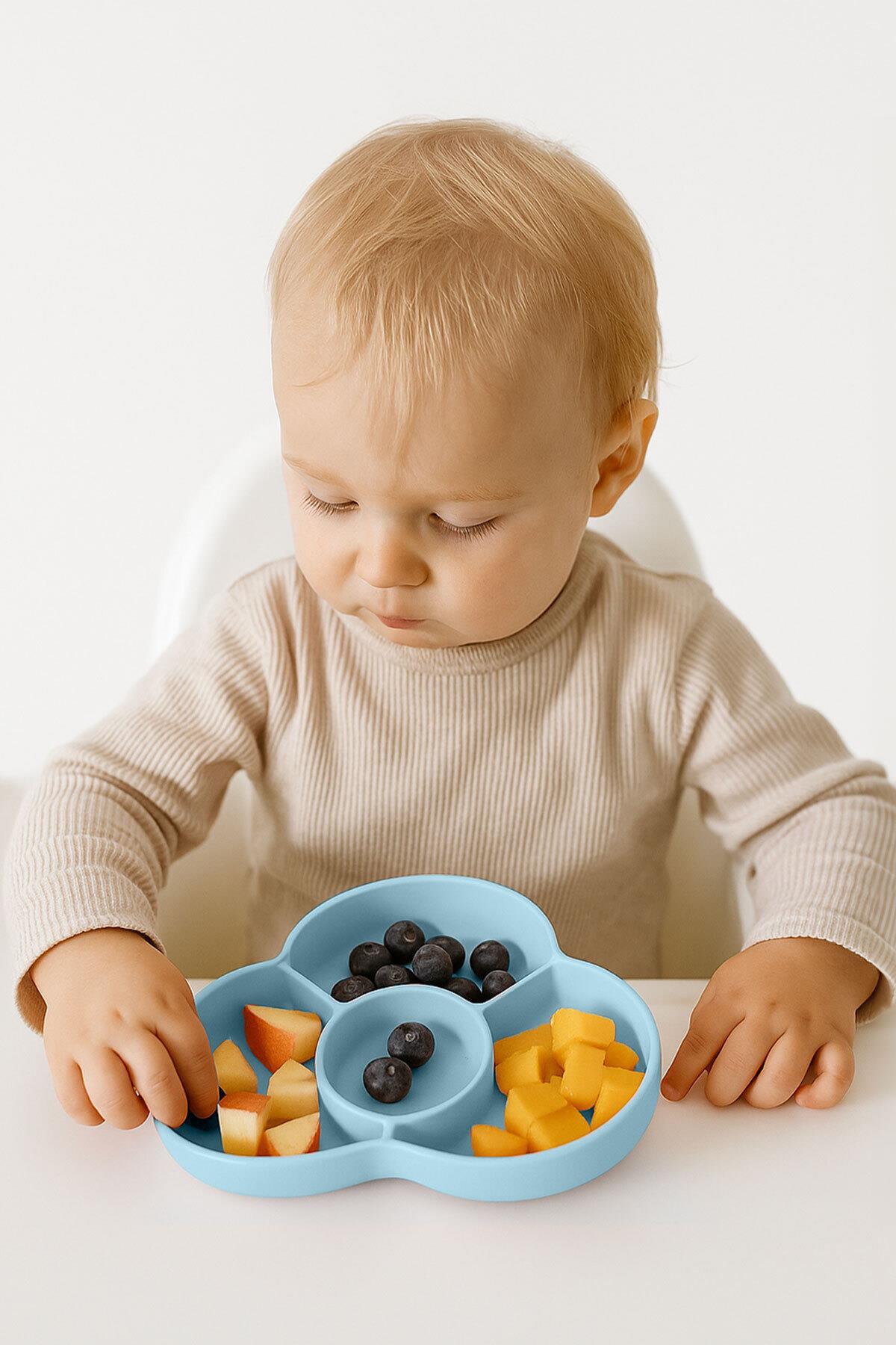 Wee Baby Nanninom Silikon Sürprizli Tabak  Mavi