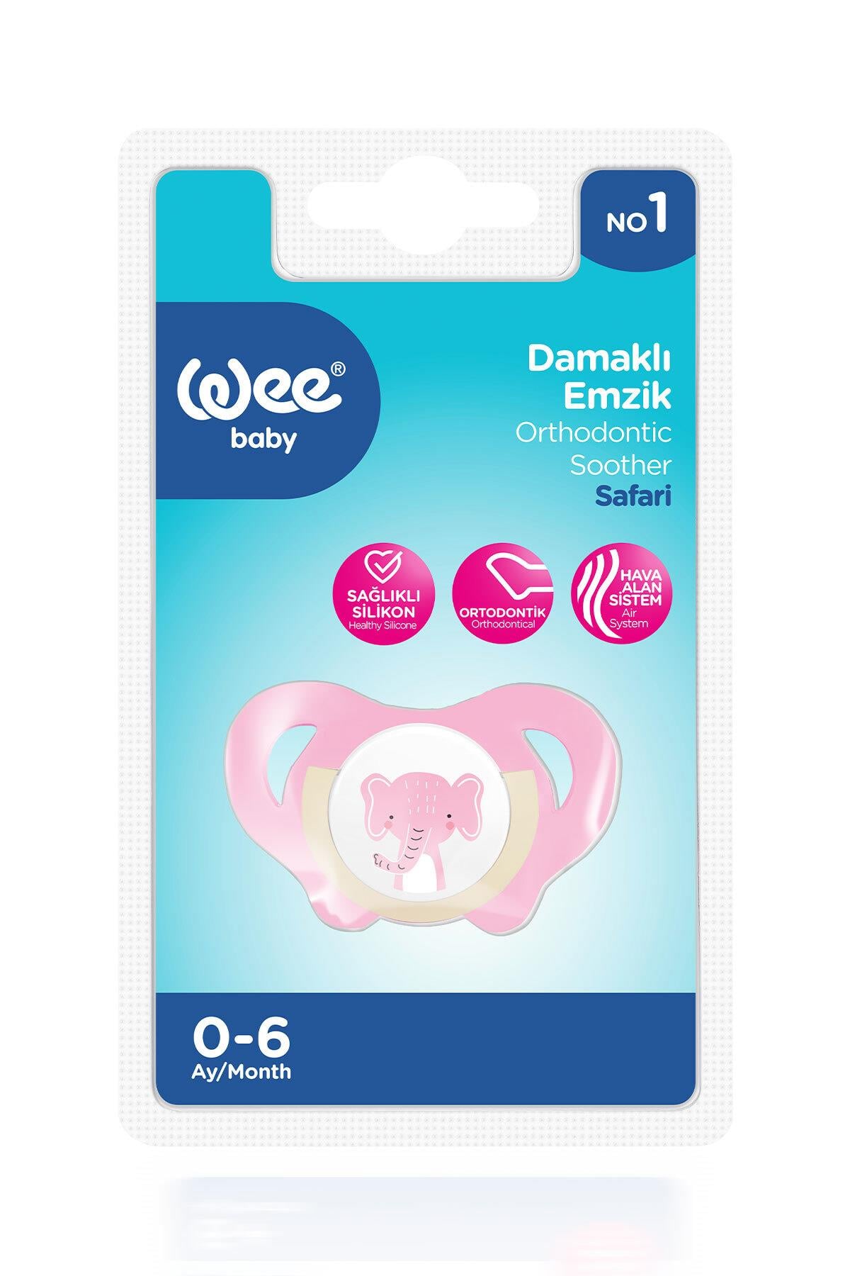 Wee Baby Safari Emzik No:1 0-6 Ay Pembe