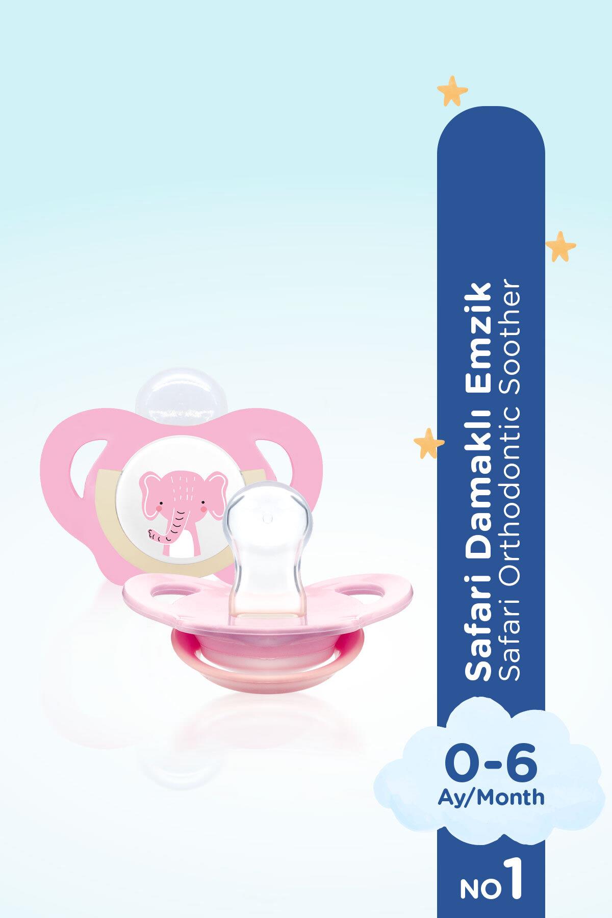 Wee Baby Safari Emzik No:1 0-6 Ay Pembe