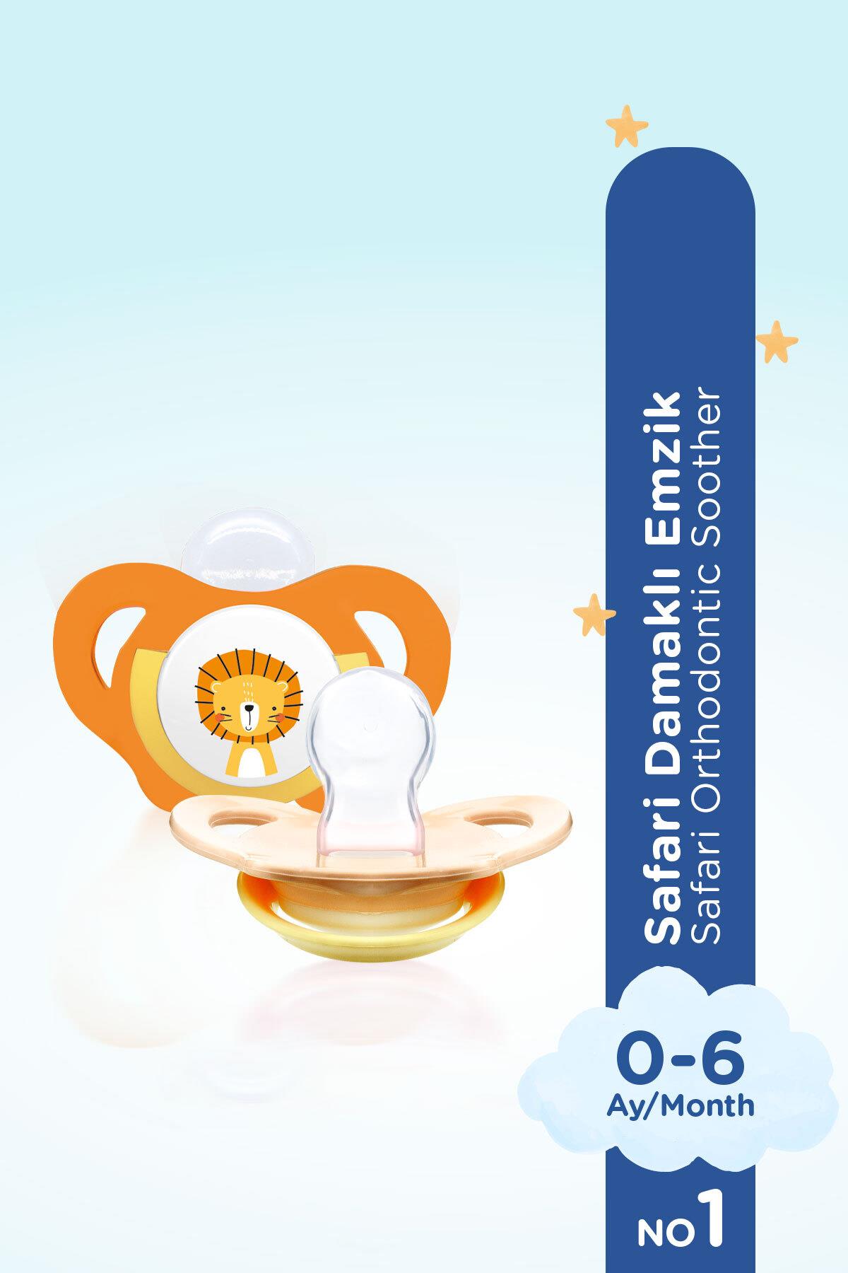 Wee Baby Safari Emzik No:1 0-6 Ay Turuncu 