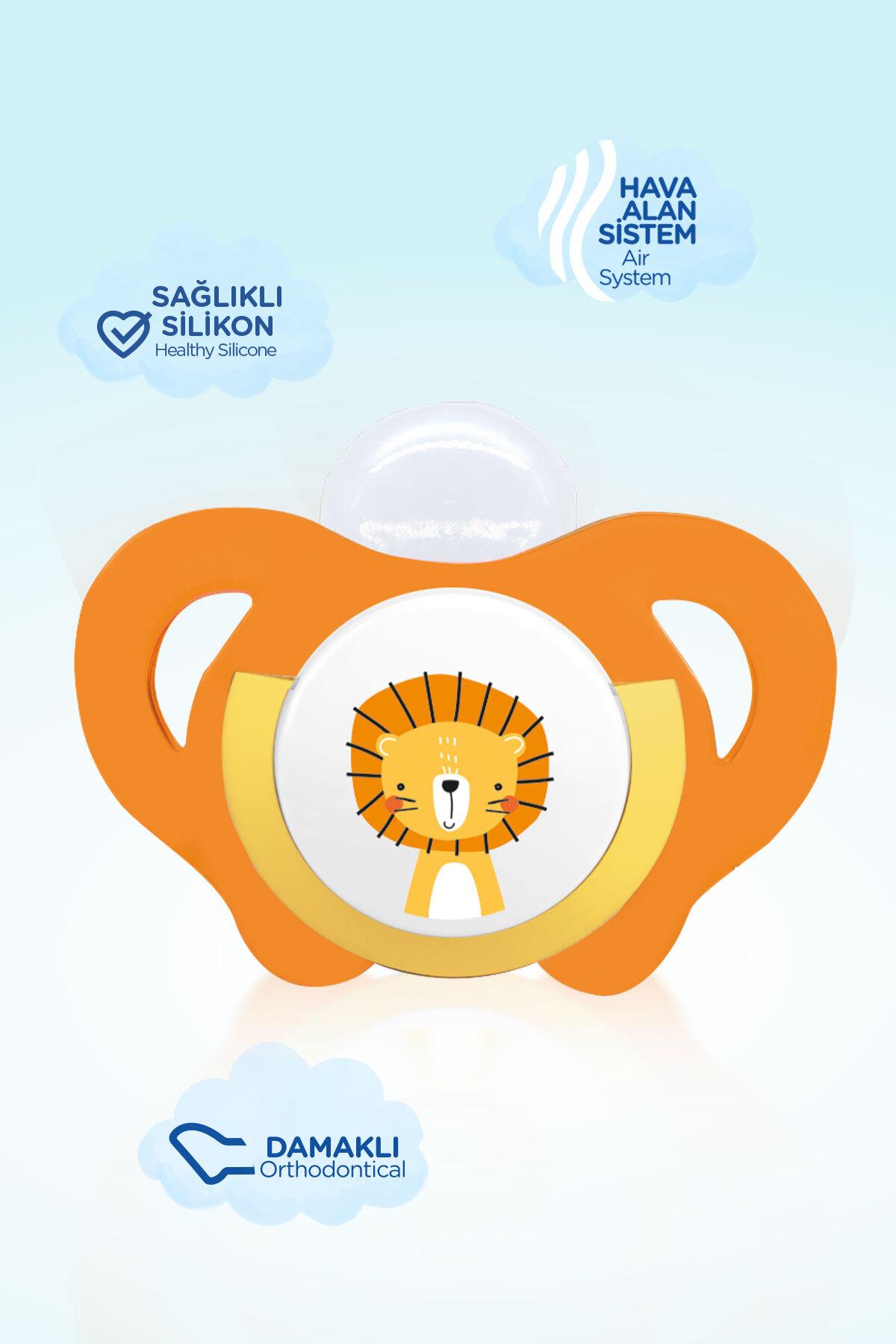 Wee Baby Safari Emzik No:2  6-18 Ay Turuncu