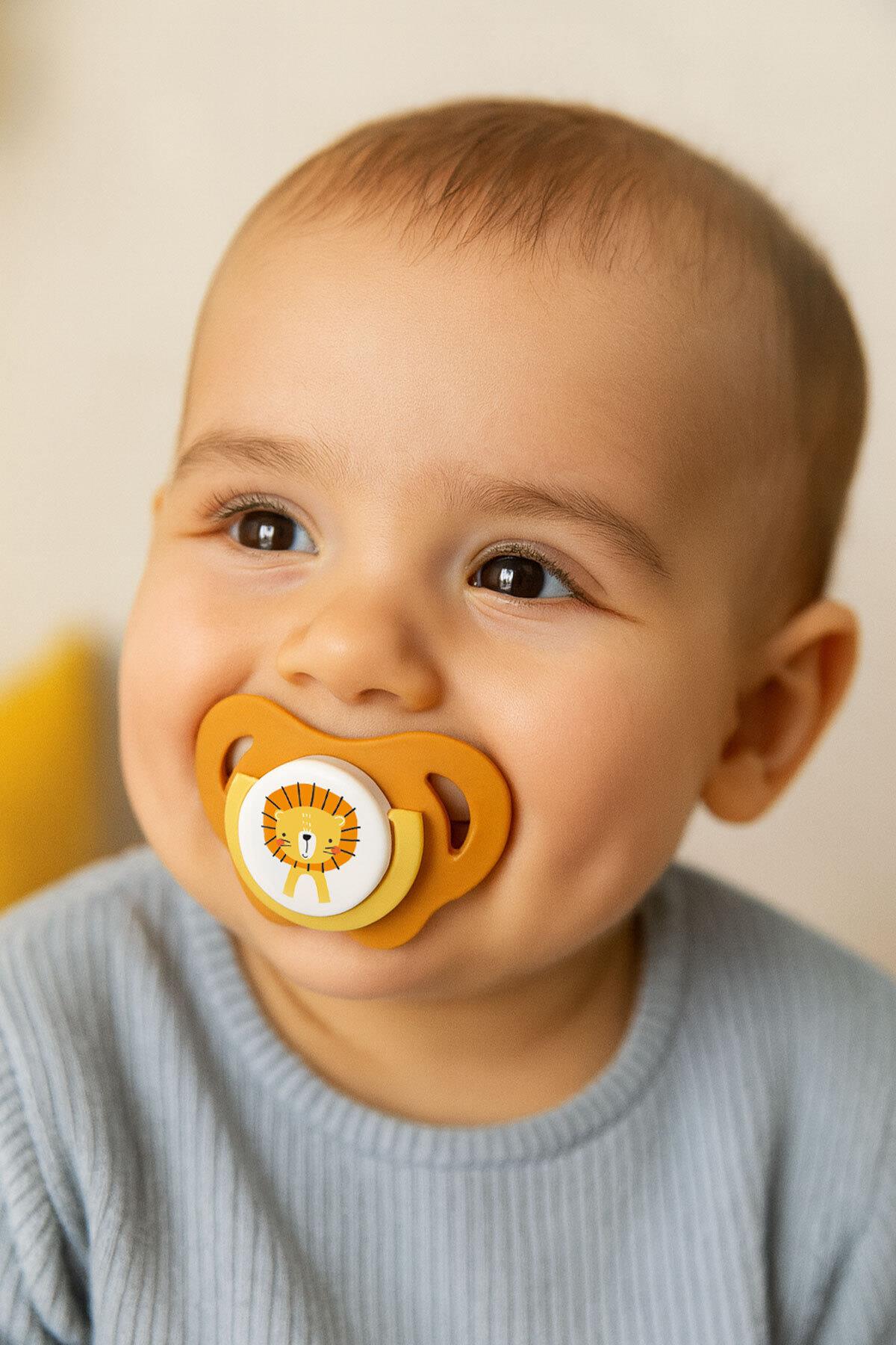 Wee Baby Safari Emzik No:2  6-18 Ay Turuncu