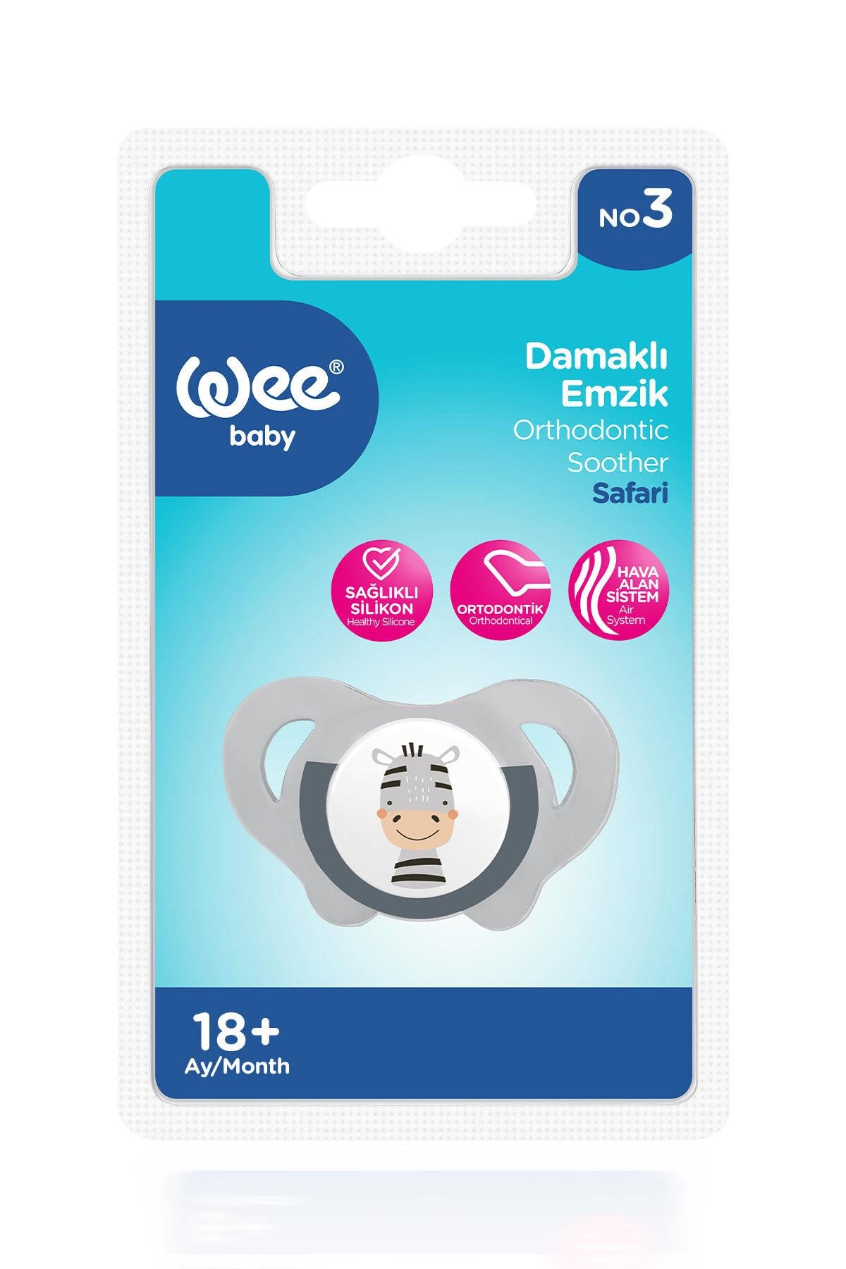 Wee Baby Safari Emzik No:3 18+ Ay Gri