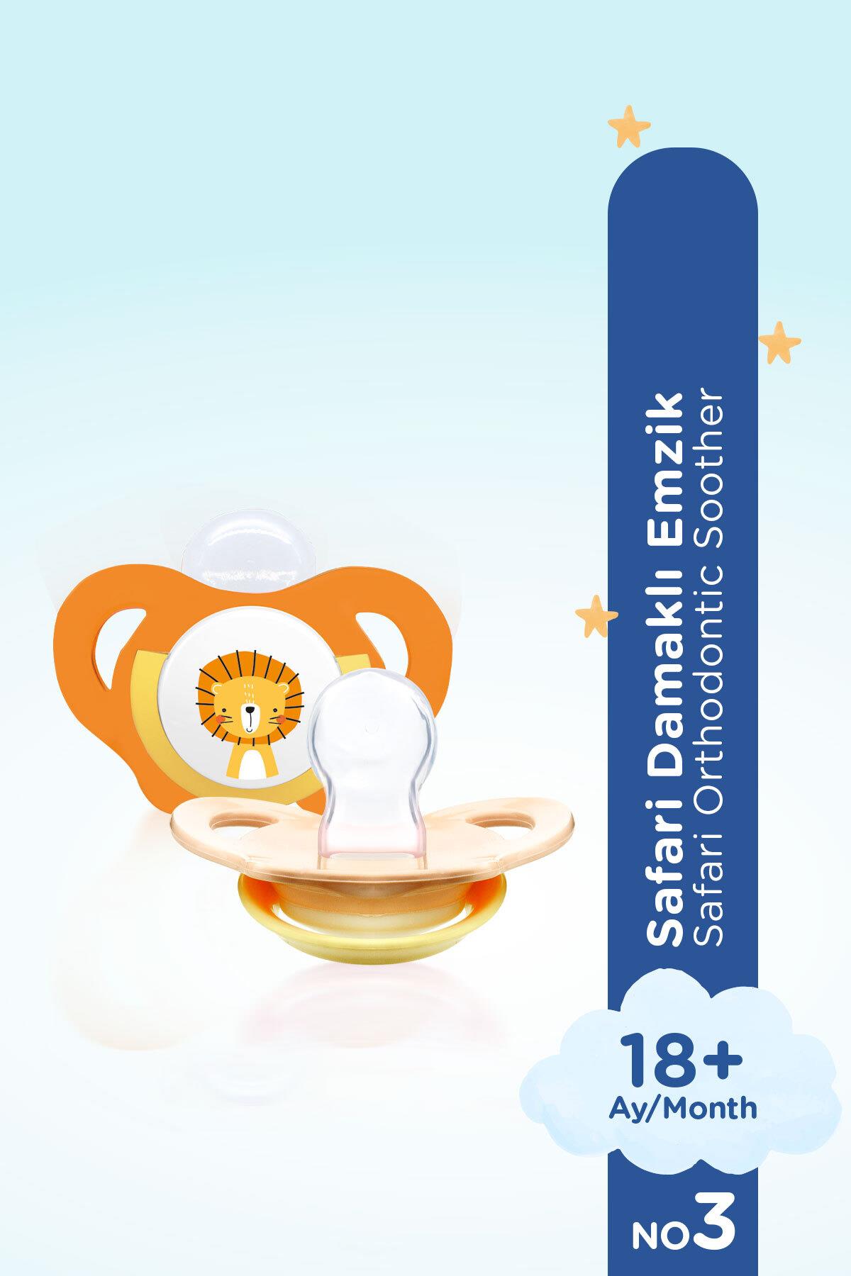 Wee Baby Safari Emzik No:3 18+ Ay Turuncu 