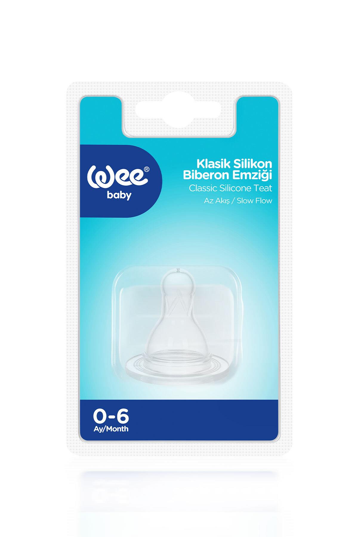 Wee Baby Silikon Biberon Emziği Az Akış No:1  0-6 Ay