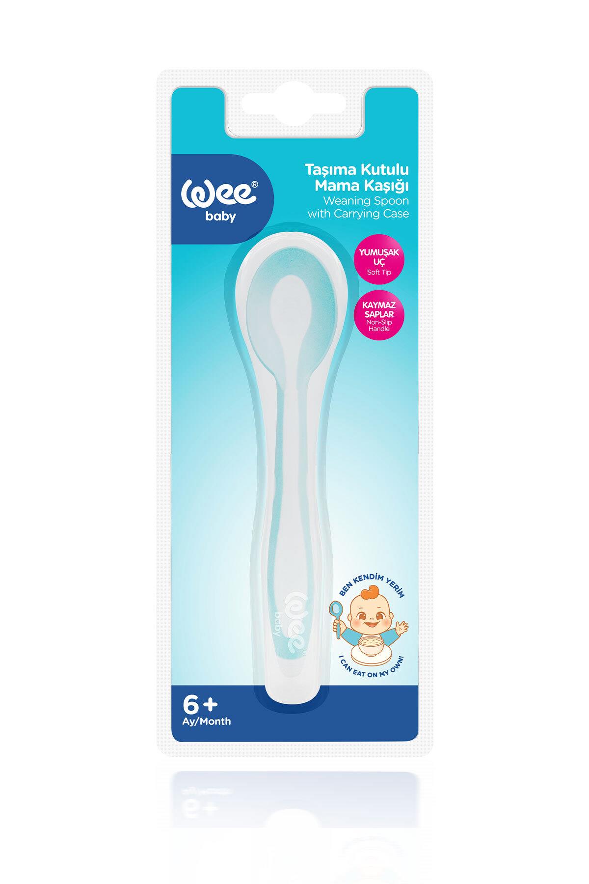 Wee Baby Taşıma Kutulu Mama Kaşığı 