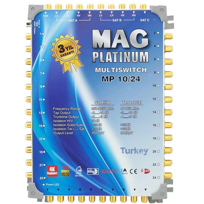 10*24 Sonlu/Kaskatlı Swıtchlı Uydu Santrali Mag Platınum