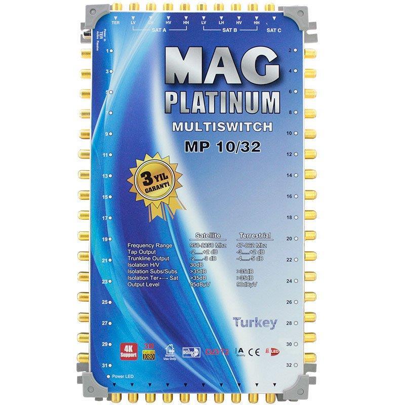 10*32 Sonlu/Kaskatlı Swıtchlı Uydu Santrali Mag Platınum