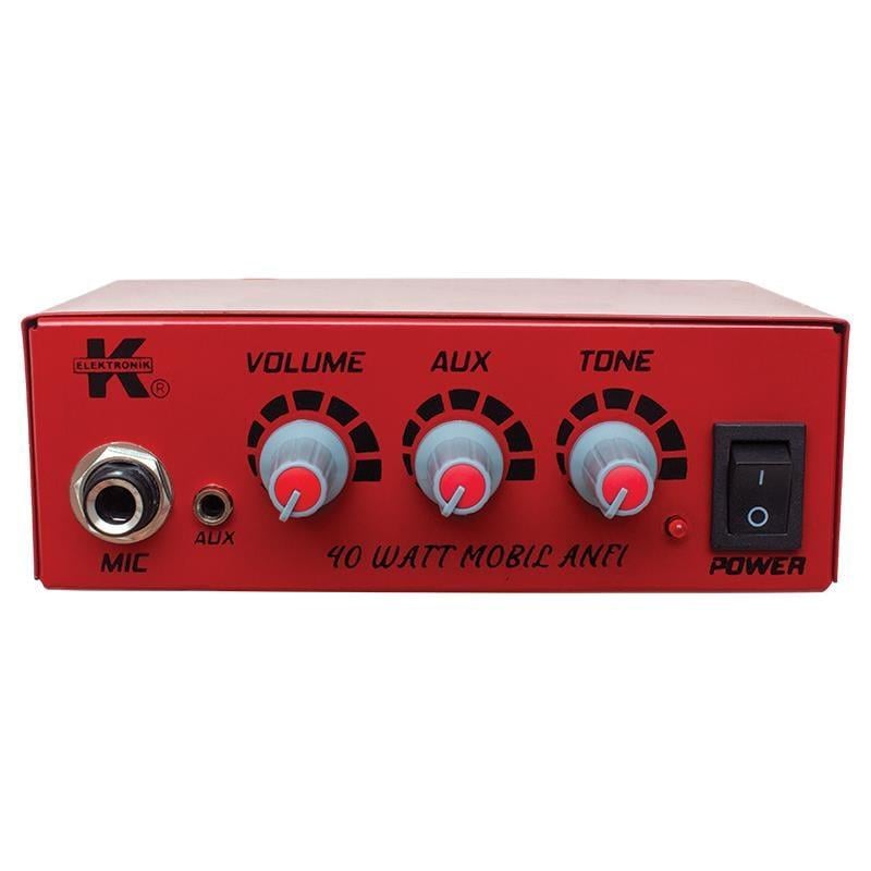 12 Volt 40 Watt Mini Metal Kasa Pazarcı Anfisi
