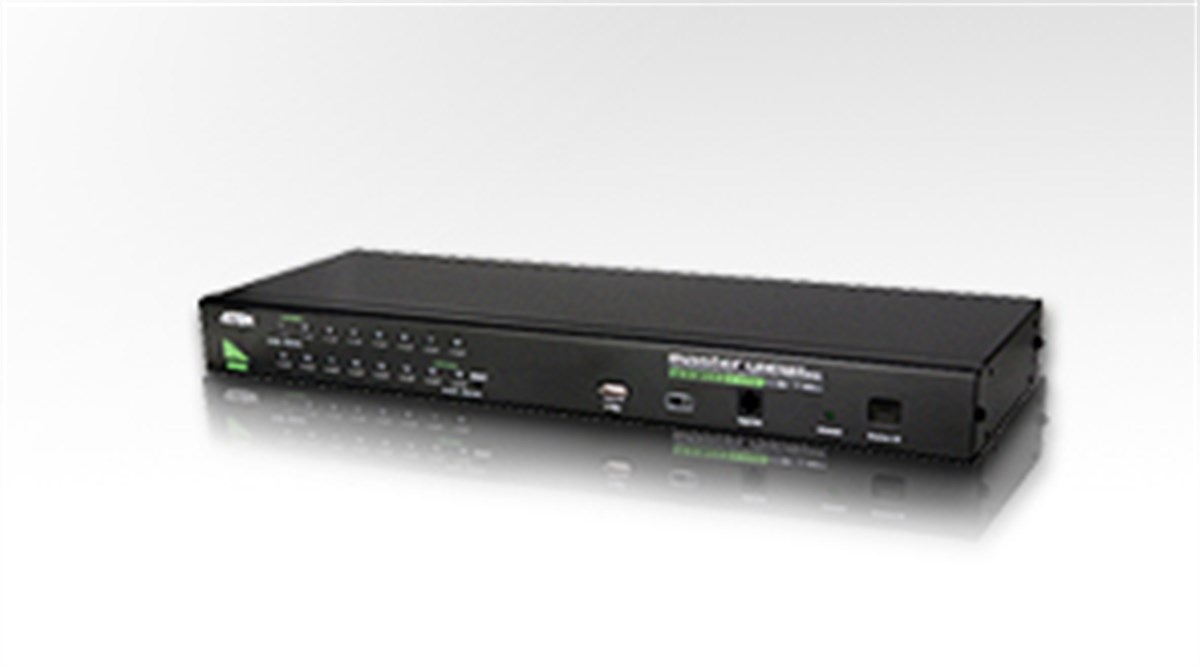 16 Port PS/2-USB KVMP™ (Keyboard/Video Monitor/Mouse) Periferi Switch, 1 portlu USB (1.1) Hub, OSD fonksiyonlu, Kabin Tipi, KVM bağlantı kablosu ilave olarak temin edilmelidir 