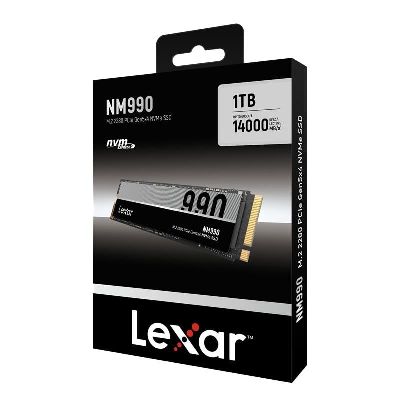 1TB HIGH SPEED PCLE GEN 5X4 M.2 NVME 14,000/7500MBS LNM990X001T-RNNNG