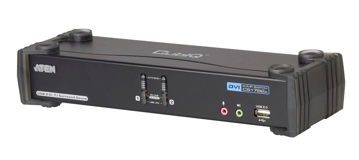 2 Port USB DVI Dual Link KVMP™ (Keyboard/Video Monitor/Mouse) Periferi Switch, 3D desteği