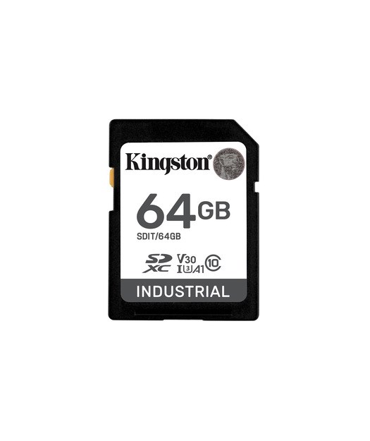 64GB SDHC Industrial -40C to 85C C10 UHS-I U3 V30 A1 pSLC