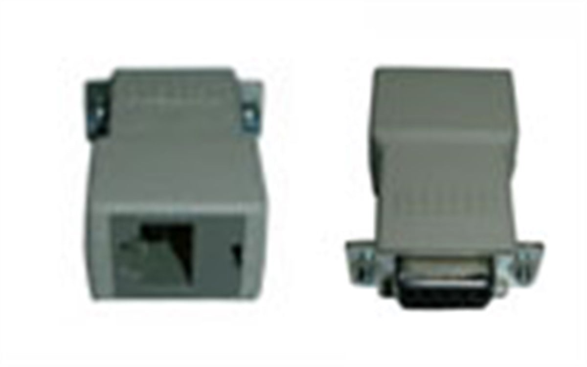 8-pin MP to DB9 null-modem adapter