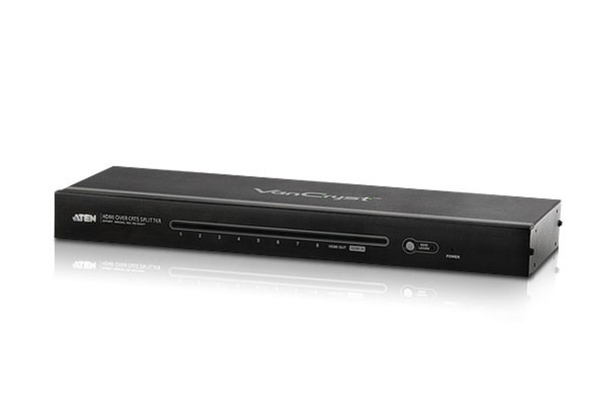 8 Port Cat 5 HDMI Video Çoklayıcı (8 Port HDMI Over Cat 5 Splitter), 60 metre