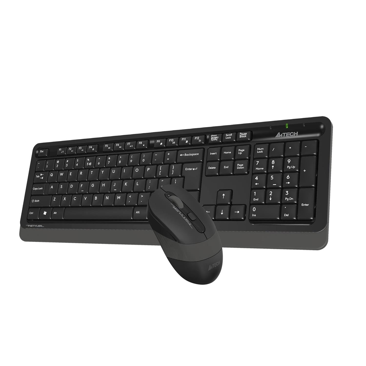 A4 TECH FG1010 KABLOSUZ STANDART GRİ Q KLAVYE MOUSE