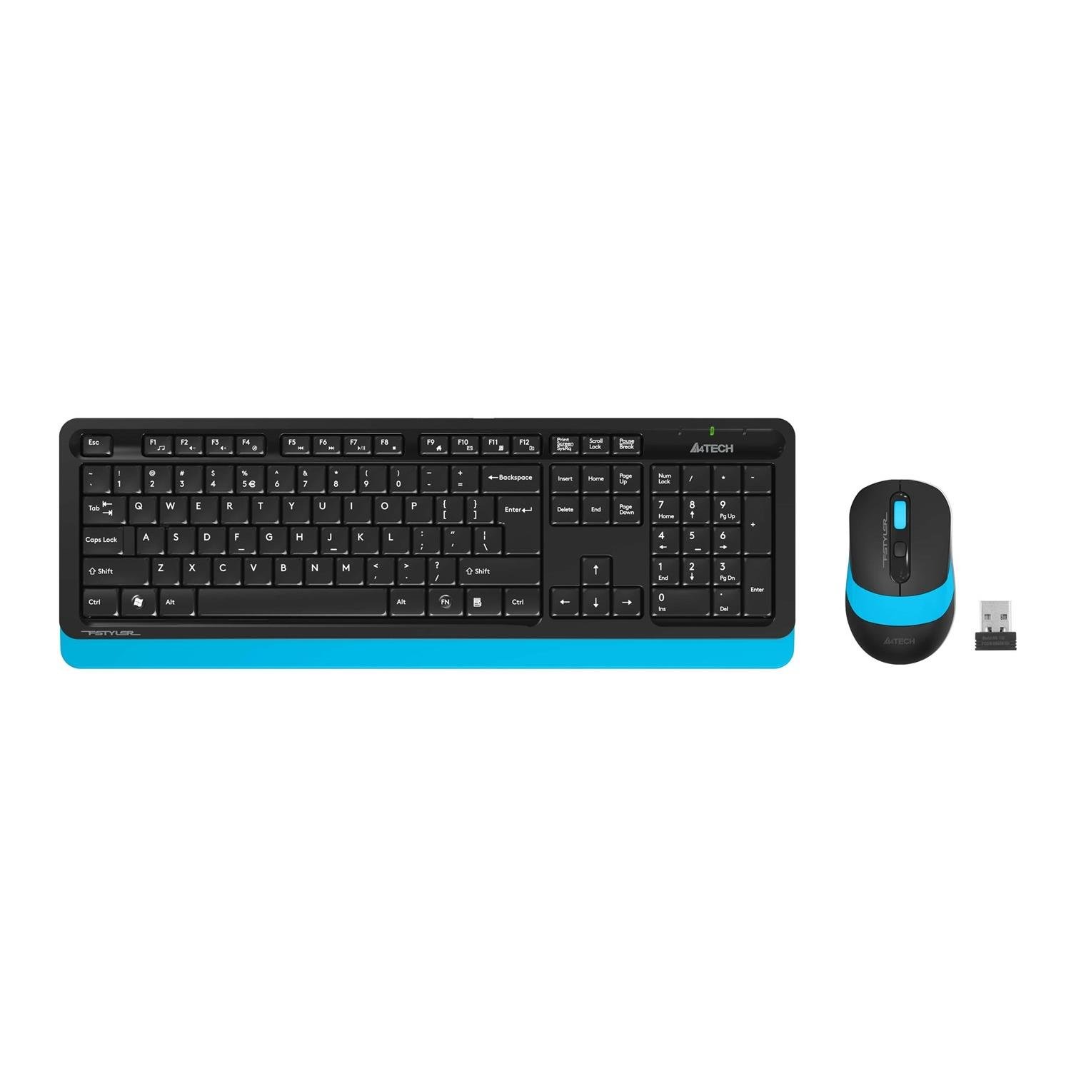 A4 TECH FG1010 KABLOSUZ STANDART MAVİ Q KLAVYE MOUSE
