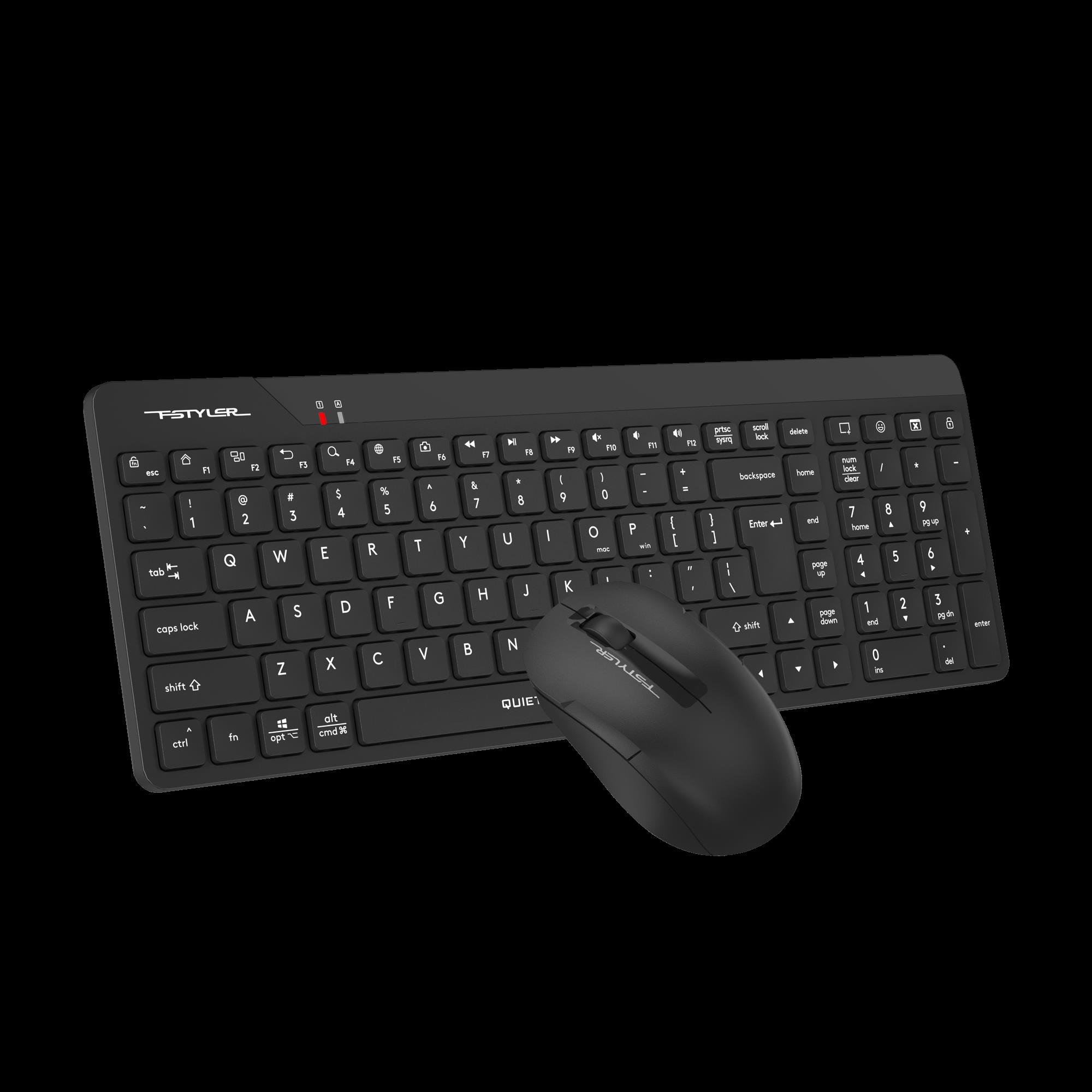 A4 TECH FG2300 Q 2.4 GHZ AİR2 SİYAH KLAVYE+MOUSE