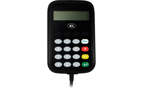 ACS APG8201-B2 USB PINPad + LCD Tam Boy Temaslı Akıllı Kart Okuyucu / Kodlayıcı