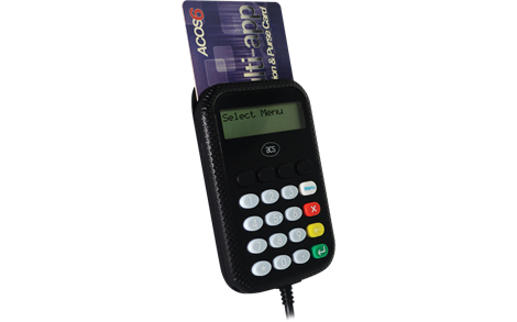 ACS APG8201-B2 USB PINPad + LCD Tam Boy Temaslı Akıllı Kart Okuyucu / Kodlayıcı