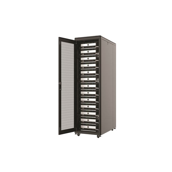 AGER 26U 600x800mm Dikili Tip Siyah Kabinet Agena AG-AN26U6080S1 Cam Kapak