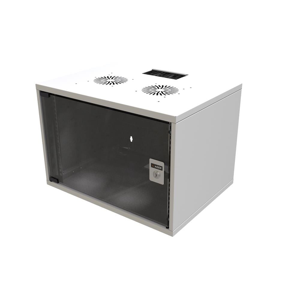 AGER AG-SH07U5140B1-CBAA-B6-D1-07U5140 Demonte 7U 510 mm 400 mm Beyaz Soho Rack Kabin