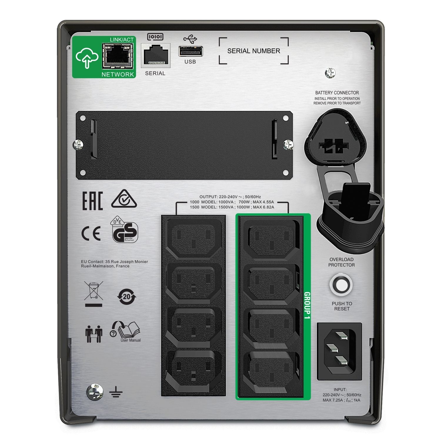 APC 1000VA SMART UPS SMT1000IC Line Interactive Ups 700W