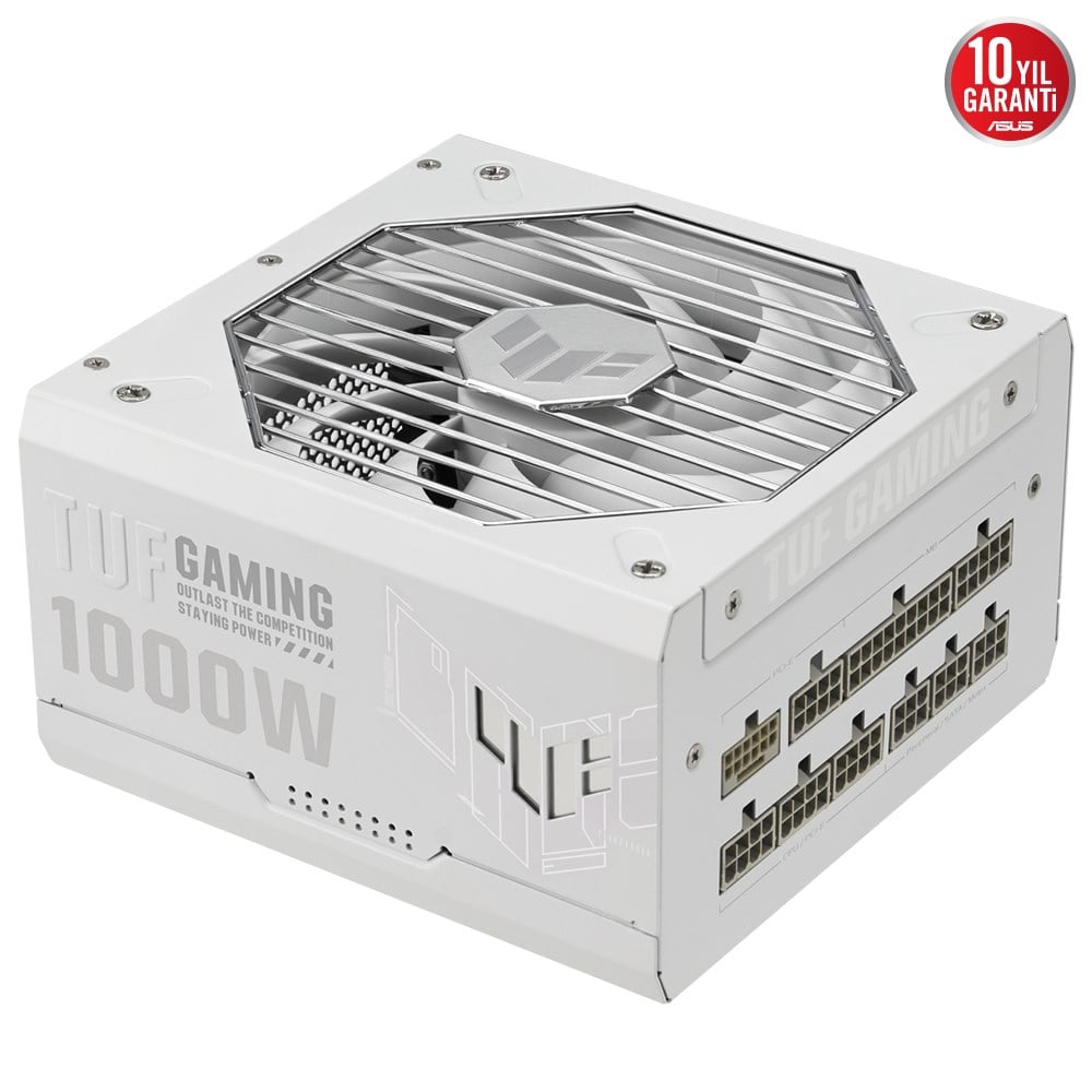ASUS 1000w 80+ Gold TUF GAMING 1000G WHITE Tam Modüler Power Supply Beyaz / 90YE00S5-B0NA00