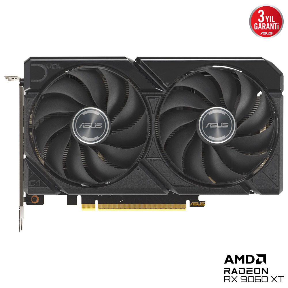 ASUS 16GB DUAL RX9060XT-16G GDDR6 128bit HDMI-DP PCIE 5.0