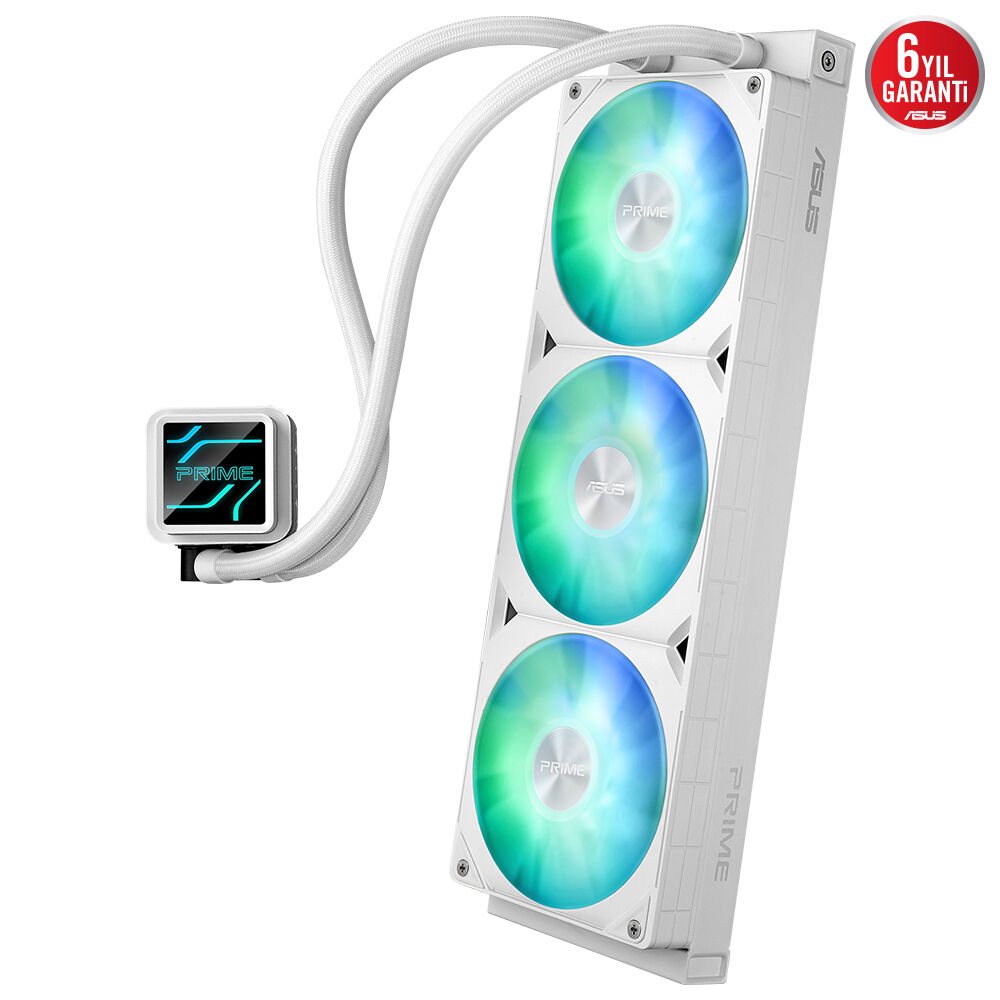 ASUS 360mm PRIME LC 360 ARGB AM5-1851p Sıvı Soğutmalı İşlemci Fanı Beyaz 90RC0102-B0EAY0