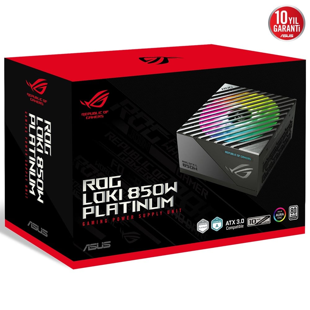 ASUS 850w 80+ Platınum ROG LOKI SFX-L Tam Modüler Power Supply /  90YE00N3-B0NA00