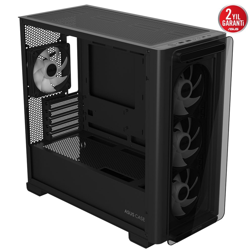 ASUS A23 PLUS TG ARGB Gaming Mid Tower PC Kasası /  90DC00K0-B19010