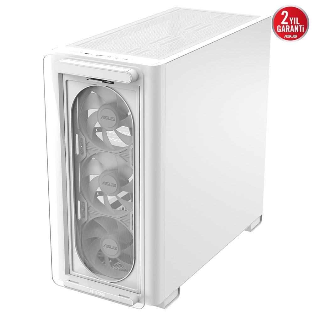 ASUS A23 PLUS TG ARGB WHITE Gaming Mid-Tower PC Kasası Beyaz / 90DC00K3-B19010