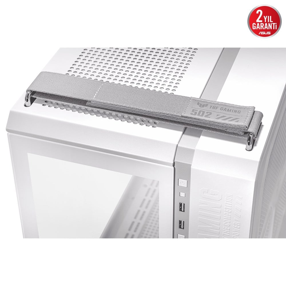 ASUS GT502 PLUS TUF GAMING TG WHITE Gaming Mid-Tower PC Kasası Beyaz /  90DC0093-B19000