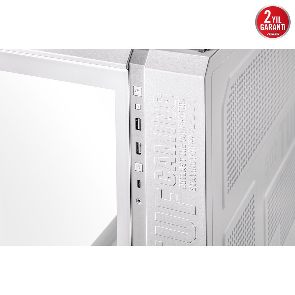 ASUS GT502 PLUS TUF GAMING TG WHITE Gaming Mid-Tower PC Kasası Beyaz /  90DC0093-B19000