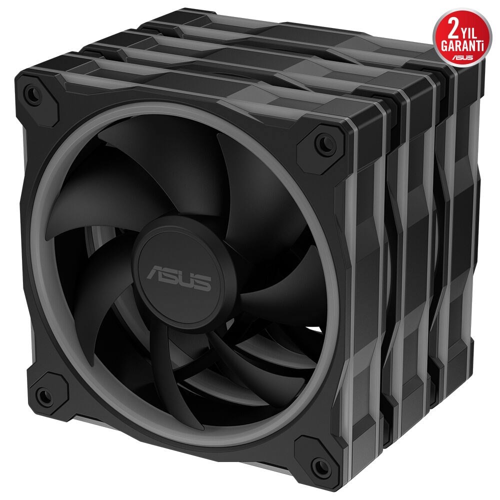 ASUS PRIME 120MM MR120 ARGB 1600RPM 58CFM PWM Aura Sync Siyah Kasa Fanı 3'lü paket 90DA00I0-B09020