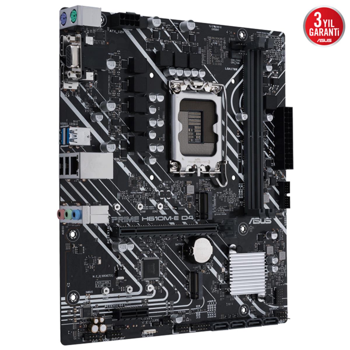 ASUS PRIME H610M-E D4-CSM DDR4 3200MHZ DP HDMI M.2 mATX 1700p