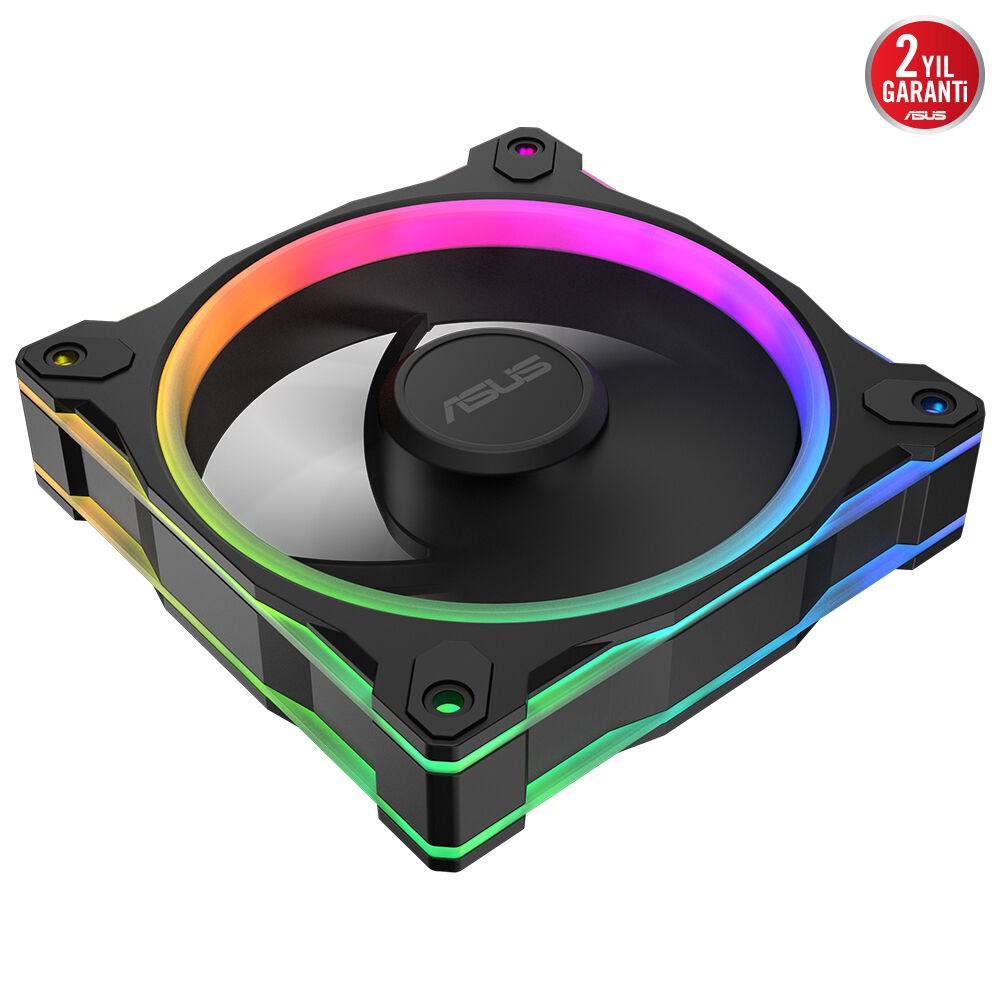 ASUS PRIME MR120 ARGB Black 120mm 1600RPM 58CFM PWM Aura Sync Kasa Fanı – 90DA00I0-B09000