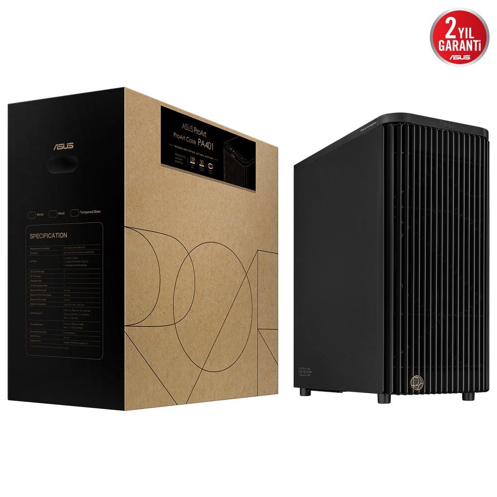 ASUS PROART PA401 METAL Gaming EATX PC Kasası / 90DC00M0-B39030