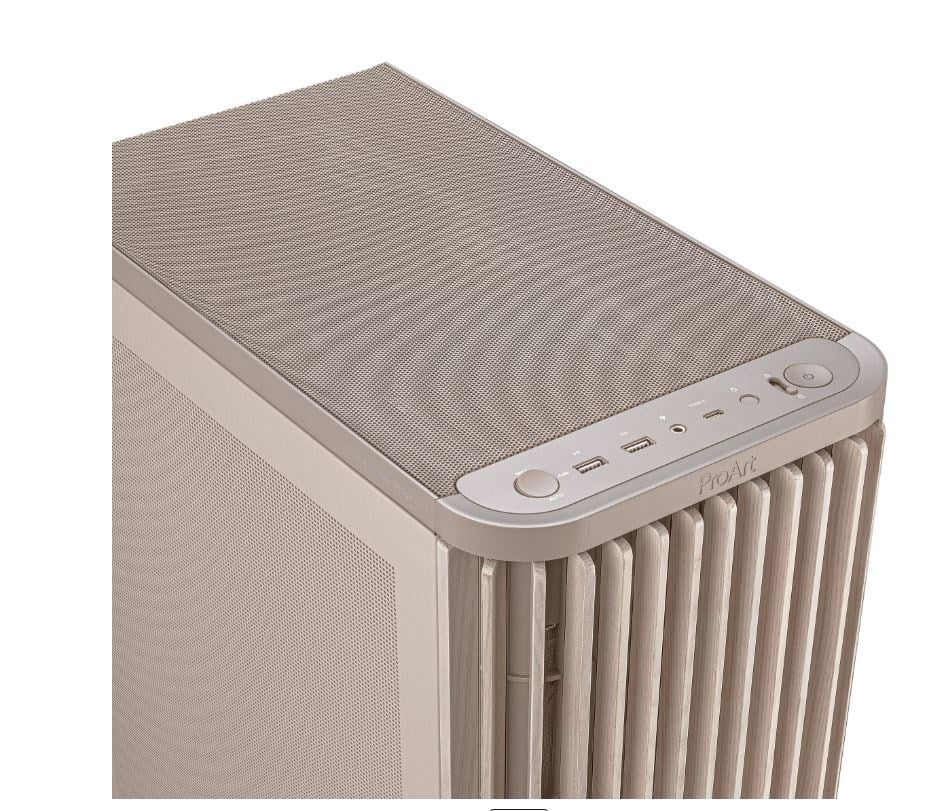 ASUS PROART PA401 WOOD MESH PWM BEIGE Gaming Mid-Tower PC Kasası