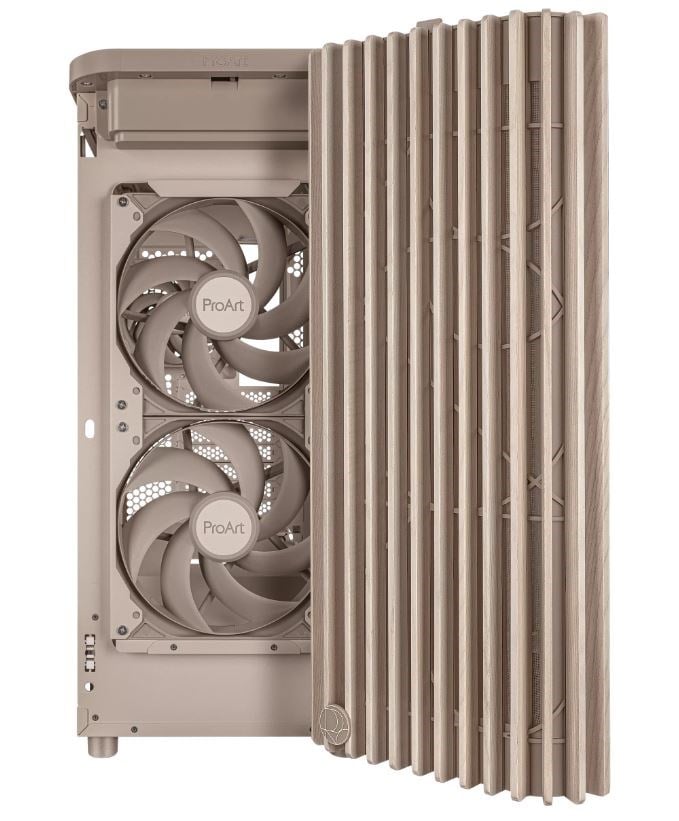 ASUS PROART PA401 WOOD MESH PWM BEIGE Gaming Mid-Tower PC Kasası