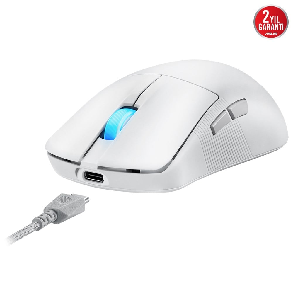 ASUS ROG Harpe Ace Mini 42000 DPI 49g Kablosuz Beyaz Oyuncu Mouse /  90MP03Z0-BMUA10