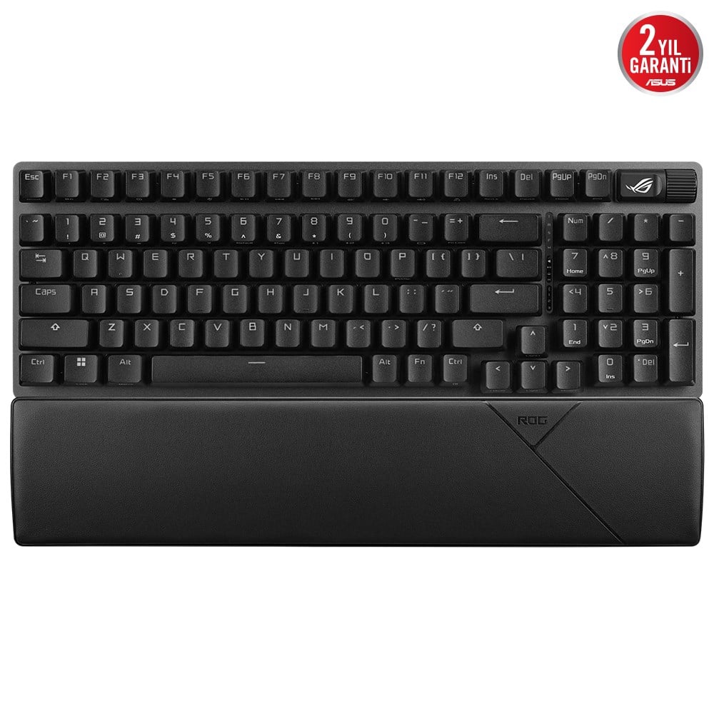 ASUS ROG Strix Scope II 96 Wireless NX Snow White - 96% RGB Mekanik Gaming Klavye - Tri-Mode 2.4GHz/BT/USB