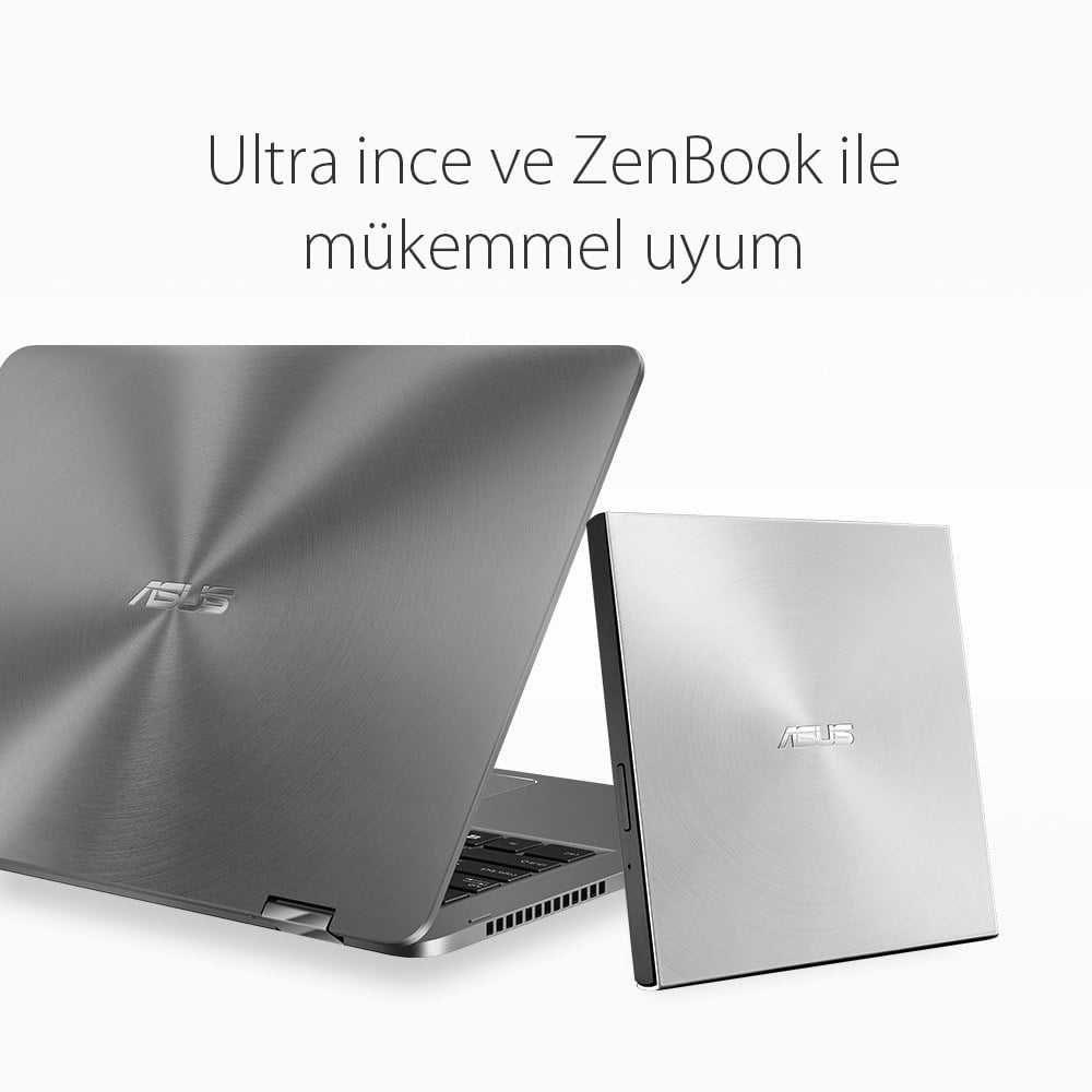 ASUS SDRW-08U5S-U Ultra İnce Taşınabilir Harici DVD/CD Yazıcı ve Okuyucu