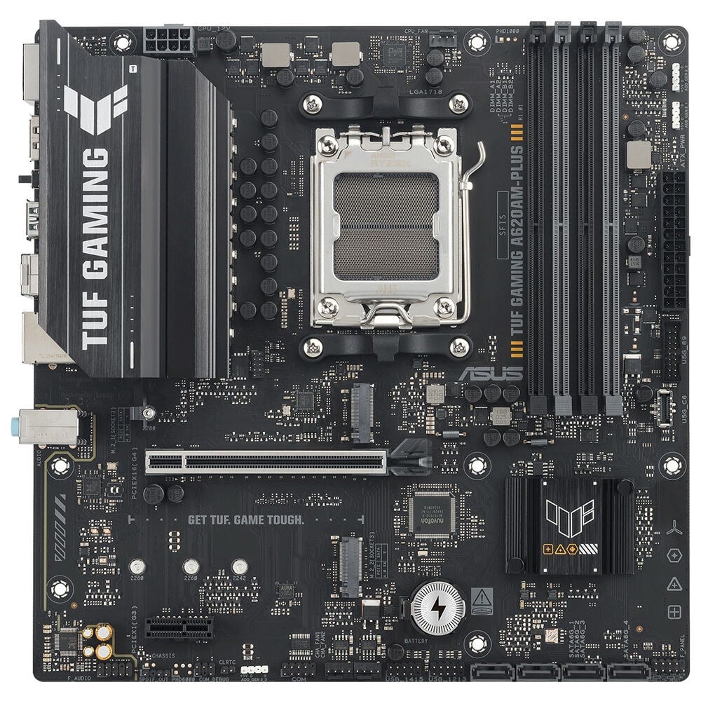 ASUS TUF GAMING A620AM-PLUS 7600MHZ(OC) DDR5 2xDP HDMI ÇİFT M2 USB3.2 AURA RGB 2.5GBİT LAN mATX