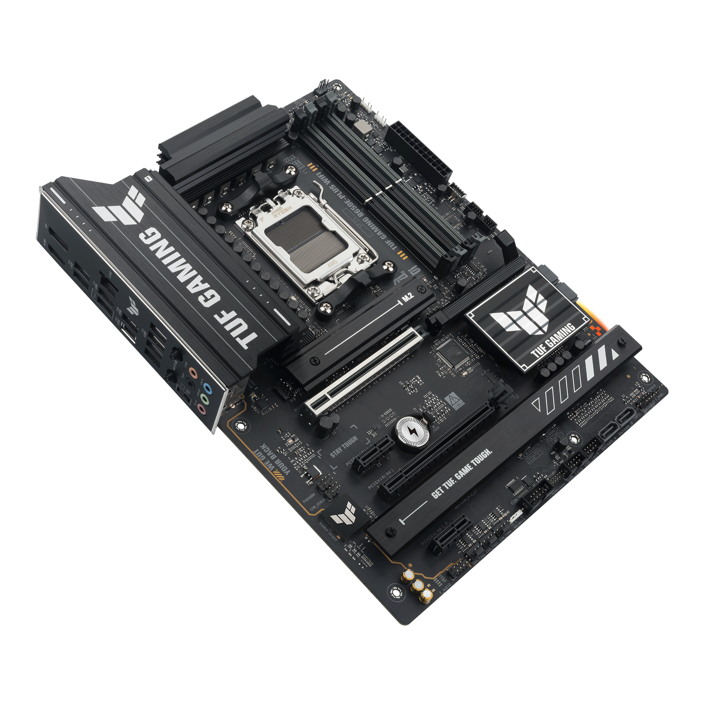 ASUS TUF GAMING B650E-PLUS WIFI B650 DDR5 (Vga Yok) GLan 2.5G ATX HD DP WIFI BT M2 RGB AM5 AMD Anakart