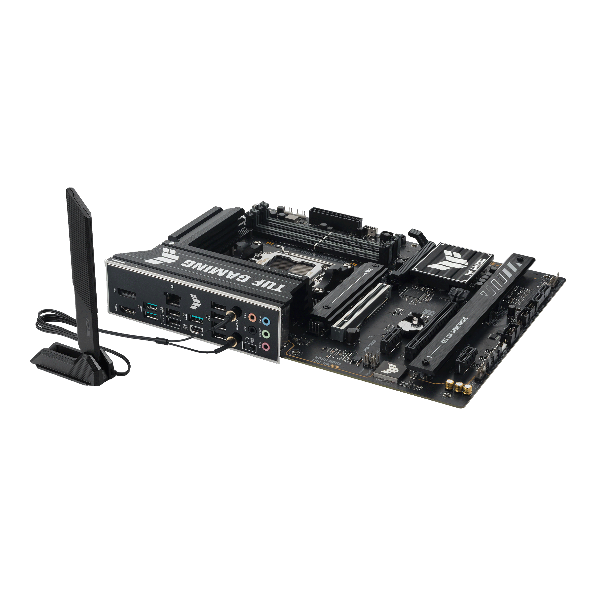 ASUS TUF GAMING B650E-PLUS WIFI B650 DDR5 (Vga Yok) GLan 2.5G ATX HD DP WIFI BT M2 RGB AM5 AMD Anakart