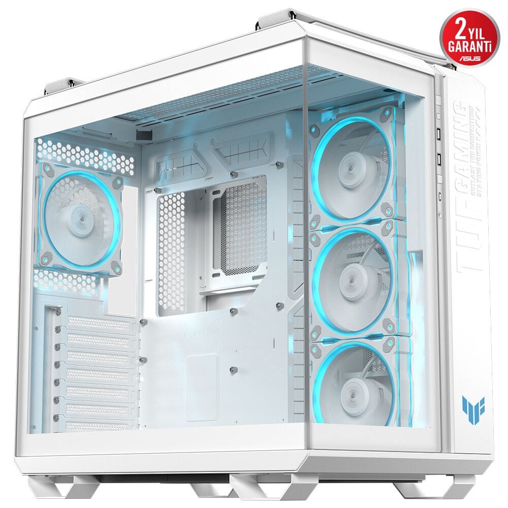 ASUS TUF GAMING GT502 HORIZON Gaming Mid-Tower PC Kasası Beyaz / 90DC0093-B19010